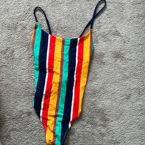AERIE ONE PIECE STRIPED